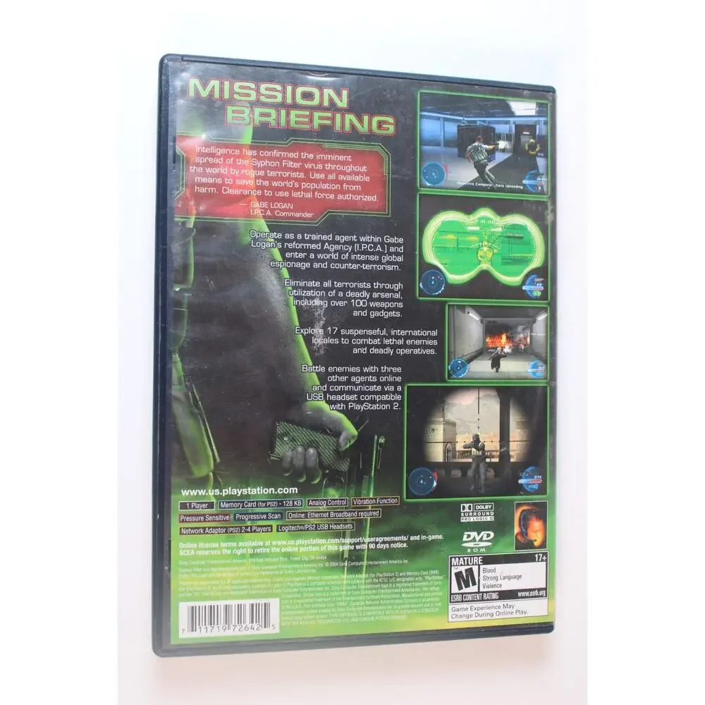 Syphon Filter: The Omega Strain (Sony PlayStation 2, PS2) Authentic, Complete